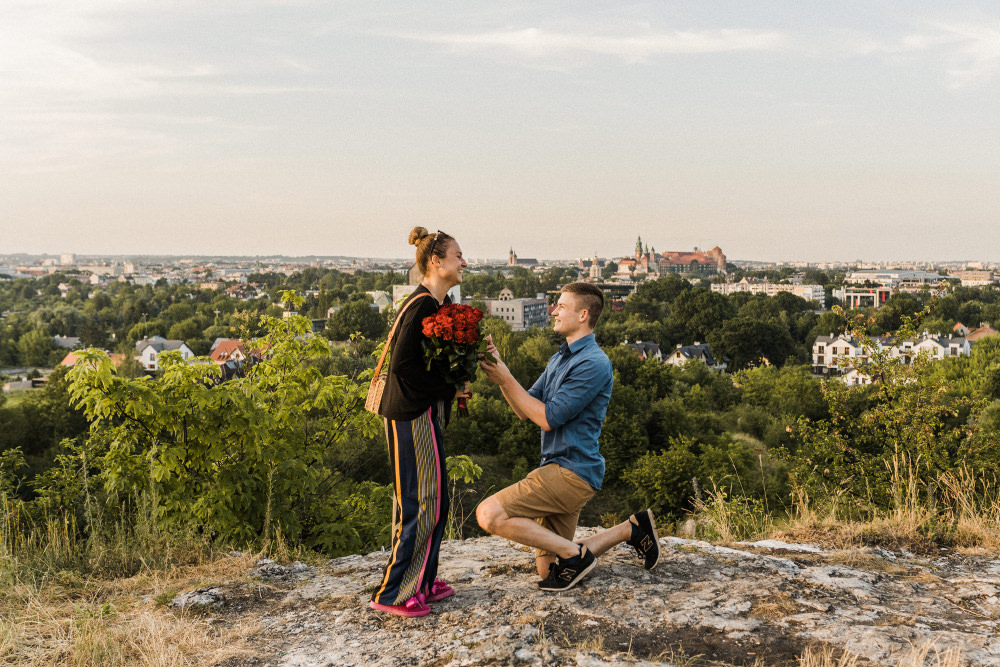 surprise proposal Cracow