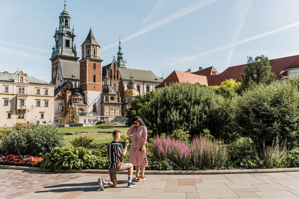 Where to propose in Cracow Wawel Castle