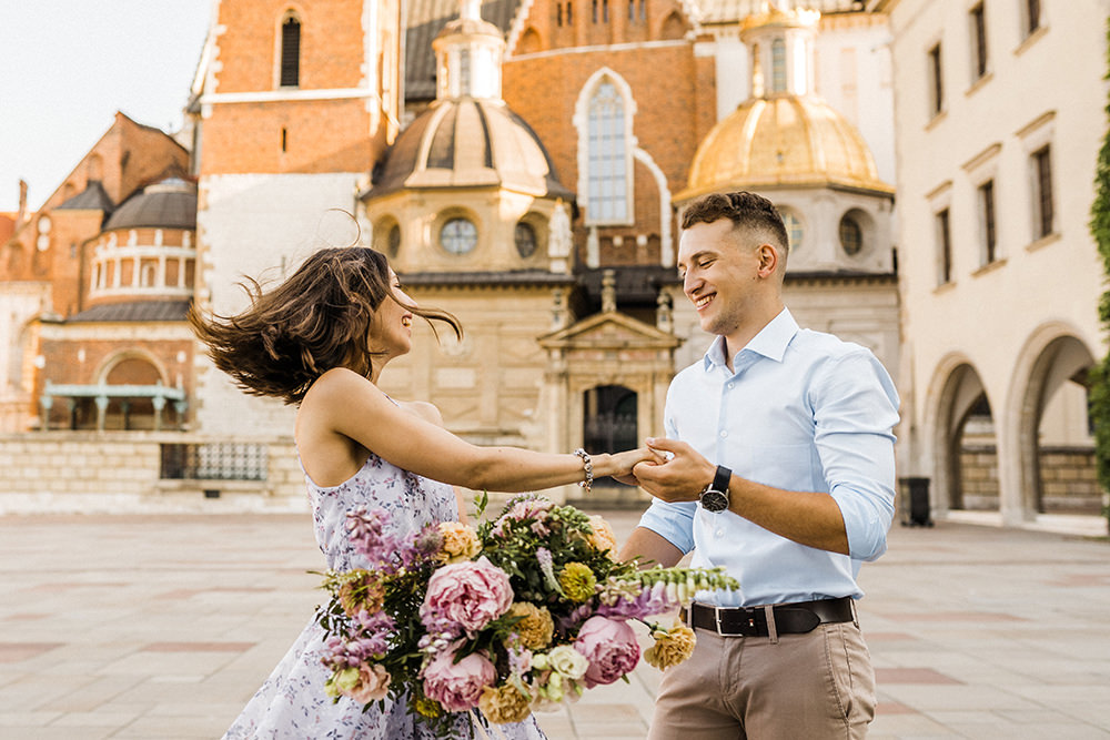 Wawel surprise proposal photographer