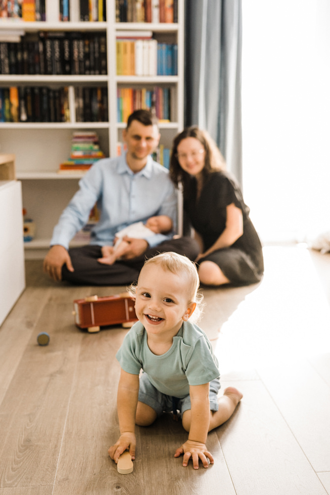 rodzinna sesja domowa krakow fotograf